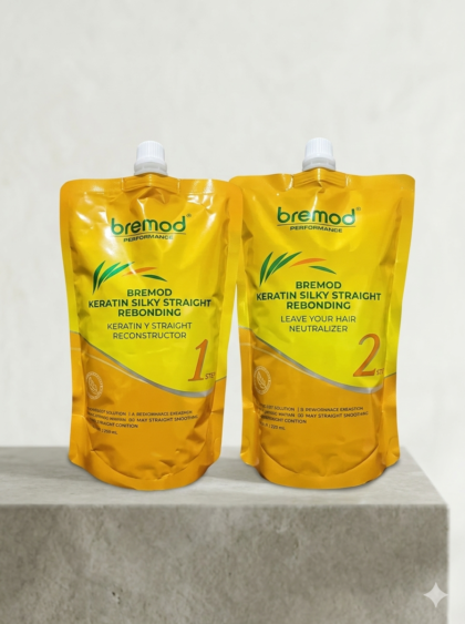 Bremod Keratin Silky Straight Rebonding Set (1+2) 800ml