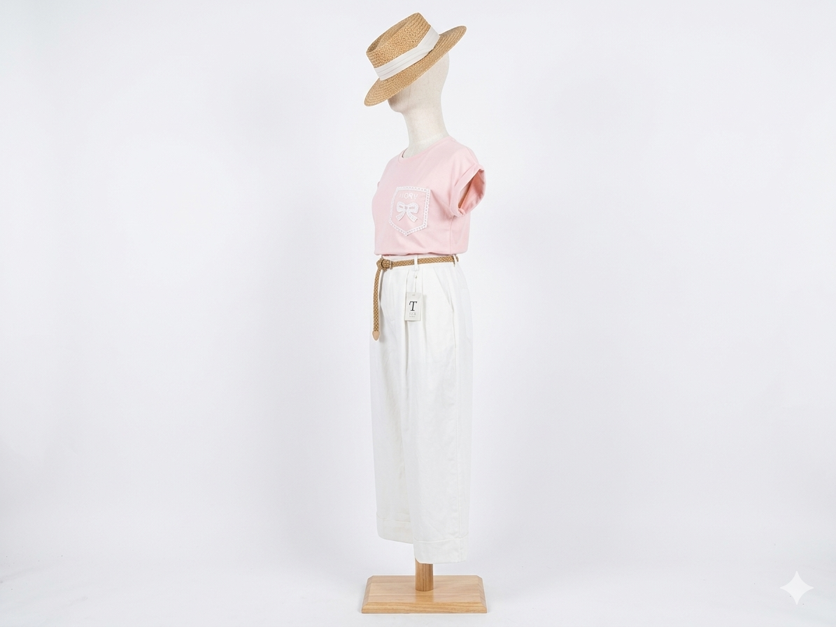 Monochromatic Azure: The Loewe Anagram & Pleated Trouser Set - Image 2