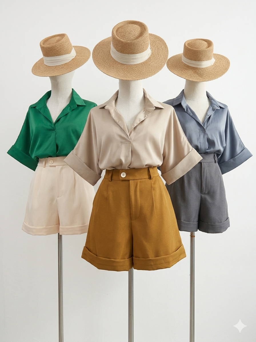 Effortless Summer Elegance: The Linen-Style Set